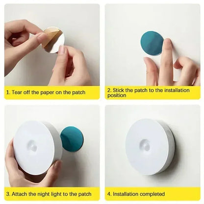 USB Rechargeable Motion Sensor Night Light — LED Lamp for Kitchen, Bedroom, Stairs, Hallway & Closet