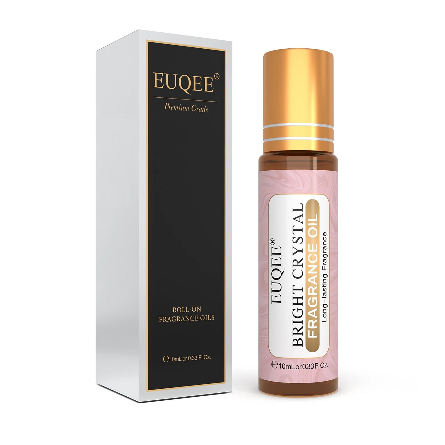 EUQEE 10ml Roll-On Fragrance Oil — Long Lasting Scent in La Vie Est Belle, CHANCE, J'adore, Cotton, Strawberry & Mango