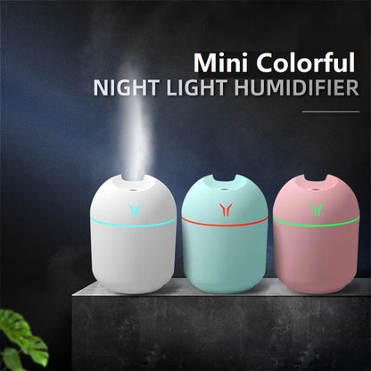 250 ml USB Mini Cool-Mist Humidifier – 2 Styles