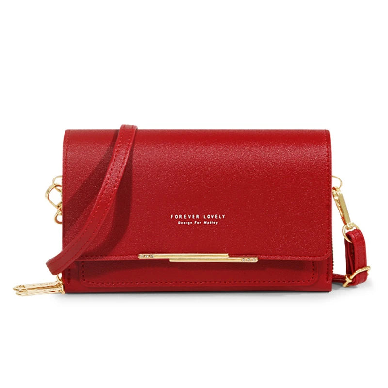 Women's Korean Multi-Card Wallet — Large Capacity Casual Shoulder Bag & Mobile Phone Purse