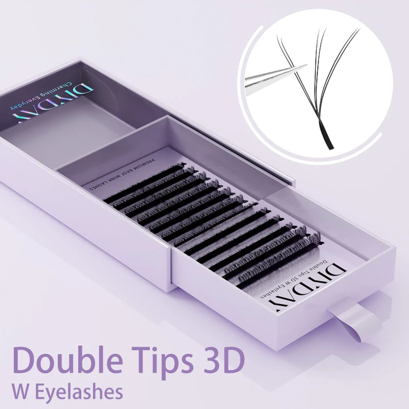 DIYDAY W-Shape Eyelash Extensions — Dramatic Volume & Length at Home