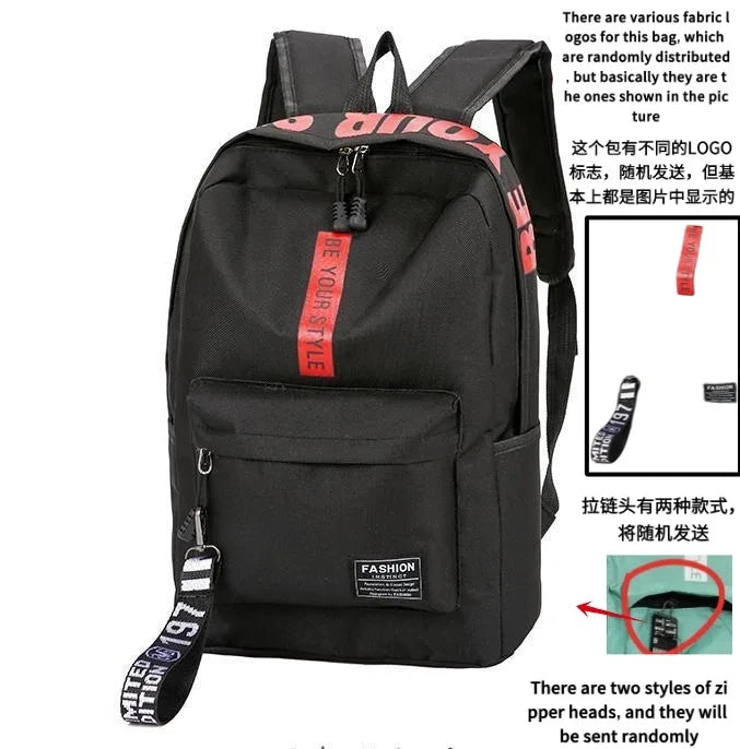 Korean Style Large Capacity Fashion Backpack — Trendy School & Travel Bag for Men & Women