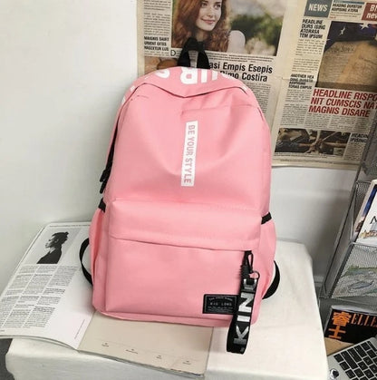 Korean Style Large Capacity Fashion Backpack — Trendy School & Travel Bag for Men & Women