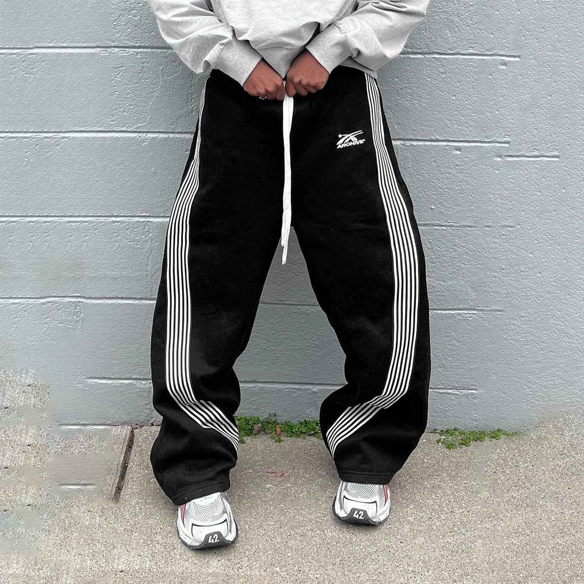 Camo Tactical Jogger Sweatpants — Y2K Embroidered Cargo Pants for Men & Women