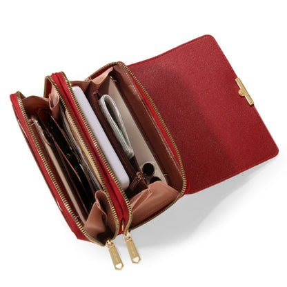 Women's Korean Multi-Card Wallet — Large Capacity Casual Shoulder Bag & Mobile Phone Purse