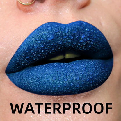 19-Color Matte Velvet Liquid Lipstick — Waterproof Long-Lasting Lip Glaze in Nude, Red & Black Shades
