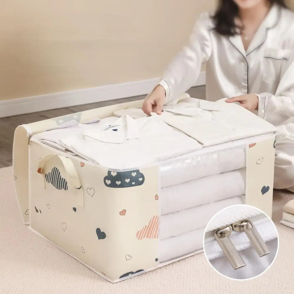 Large Capacity Multi-Purpose Storage Bag with Handles — Dustproof & Moisture-Resistant Non-Woven Fabric
