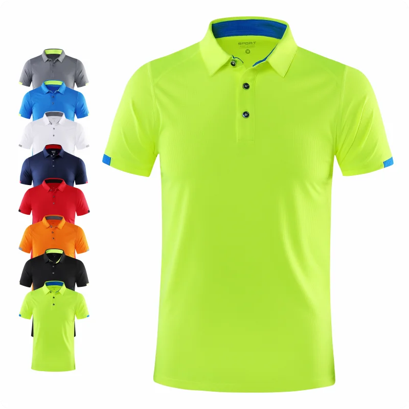 Men's Quick-Dry Sports POLO Shirt — Breathable Short Sleeve Cycling & Fitness Top