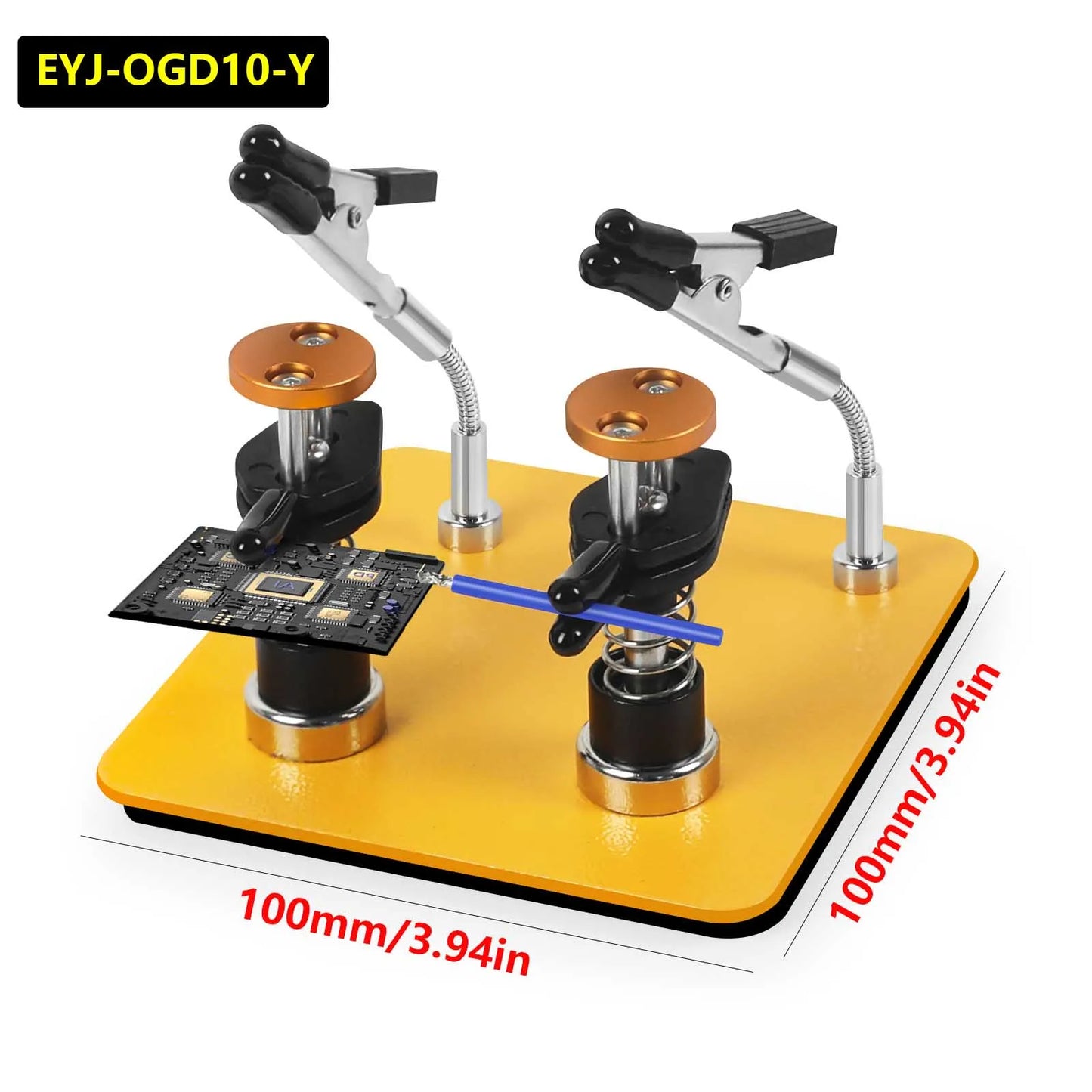 Magnetic Helping Hand Soldering Tool — Third Hand with Flexible Arms & Alligator Clips for Electronics Repair