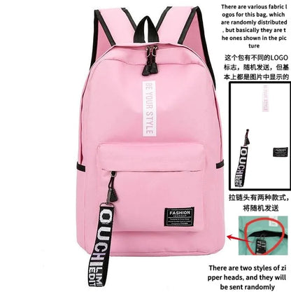 Korean Style Large Capacity Fashion Backpack — Trendy School & Travel Bag for Men & Women