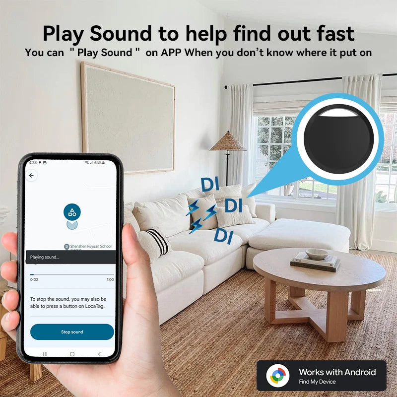 Android Bluetooth Navigation Tracker — Google Find Hub Compatible Key Finder for Samsung, Xiaomi & Pixel