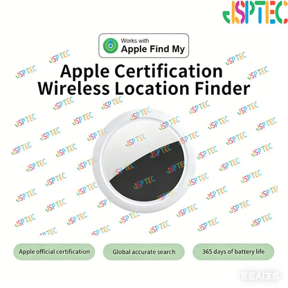 JSPTEC Bluetooth GPS Tracker — IPX5 Waterproof Mini Finder for Kids, Pets, Elderly & Keys (iOS)