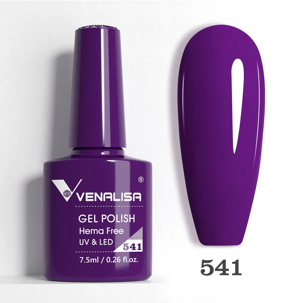 Venalisa HEMA-Free Glitter Gel Nail Polish — Full Coverage UV LED Soak-Off, Jelly Pink & Nude