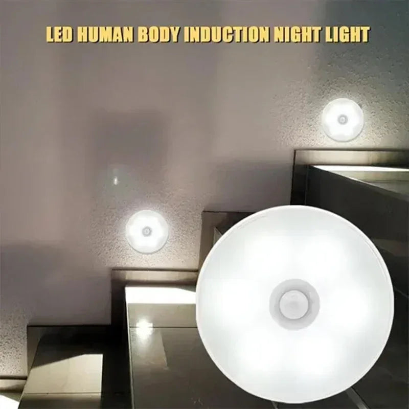 USB Rechargeable Motion Sensor Night Light — LED Lamp for Kitchen, Bedroom, Stairs, Hallway & Closet