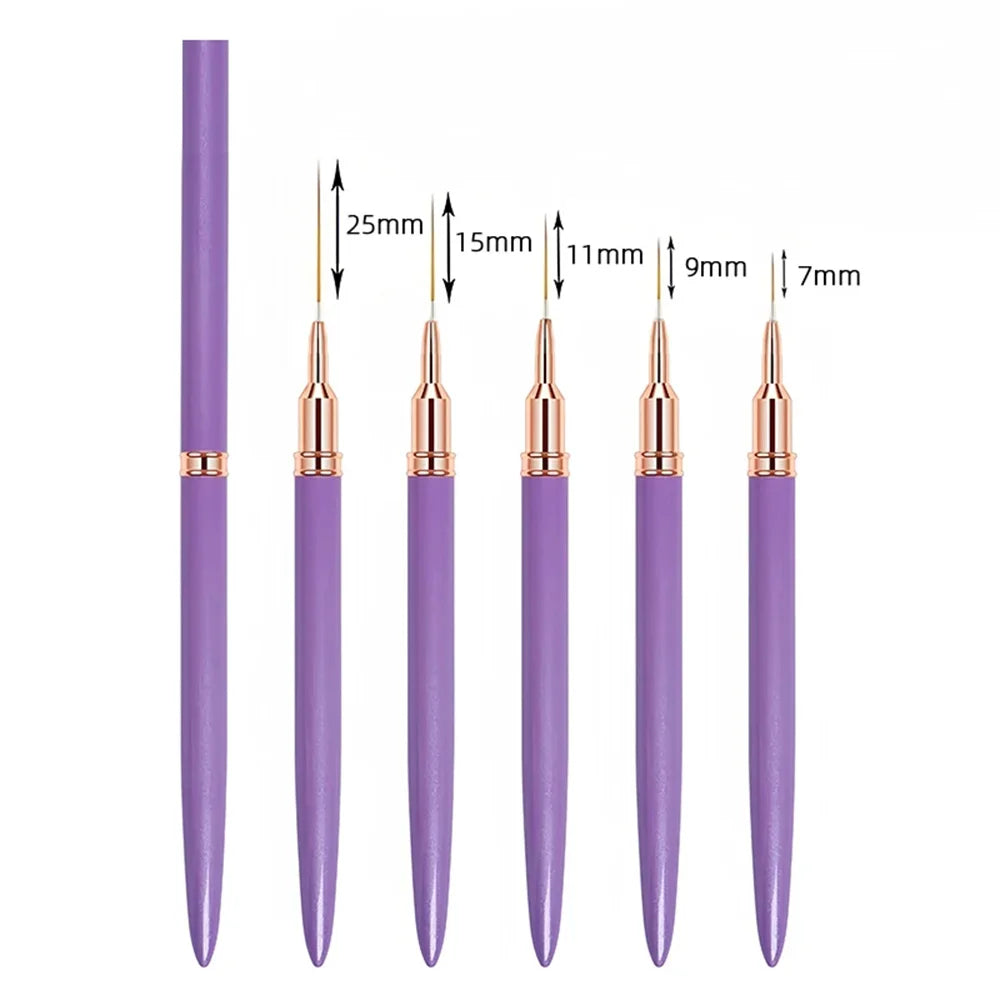 Nail Art Liner Brush Set – Four Colour Options