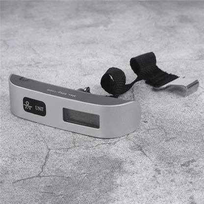 Portable Digital Luggage Scale — LCD Display Hanging Scale up to 110lb/50kg for Travel & Baggage Weighing