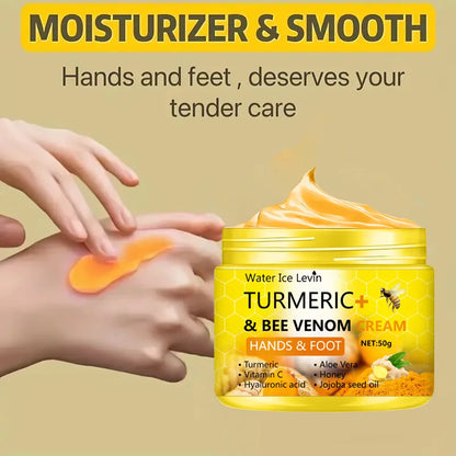 Poison Bee Organic Hand & Foot Cream — Natural Moisturizer for Dry & Flaky Skin