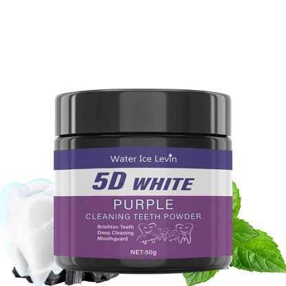 Purple Tooth Whitening Powder — Whiter Teeth in 5 Days, Sulfate-Free
