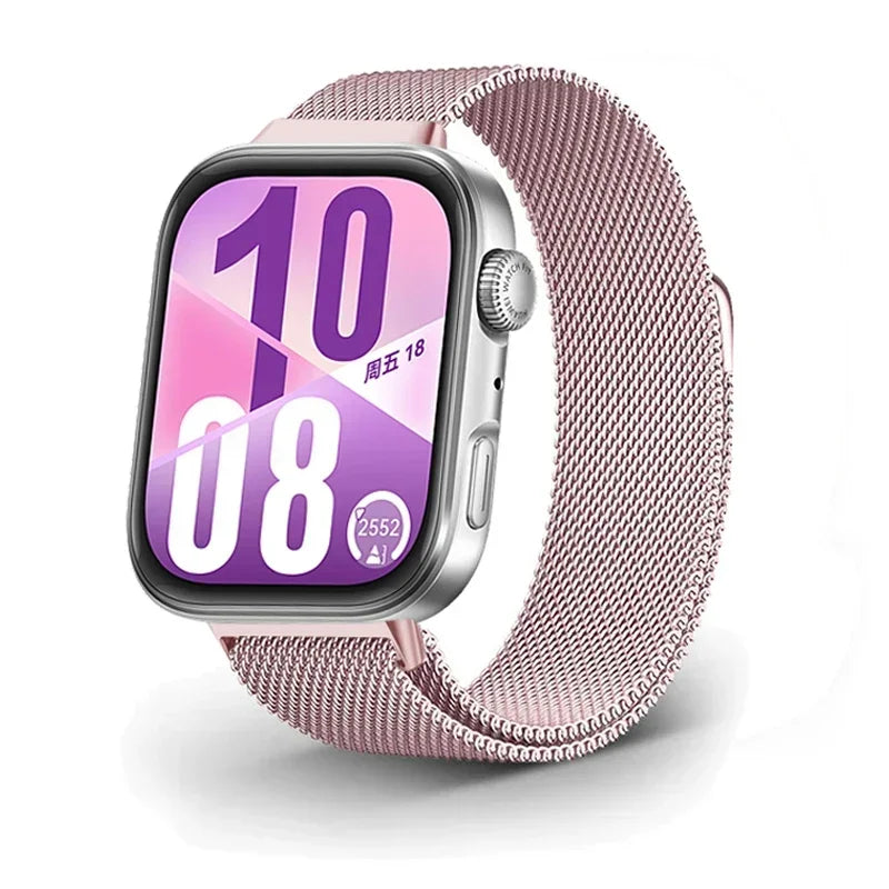 Magnetic Milanese Loop Watch Band — Stainless Steel, Fits Huawei Watch FIT 3 / FIT 4 / FIT 4 Pro