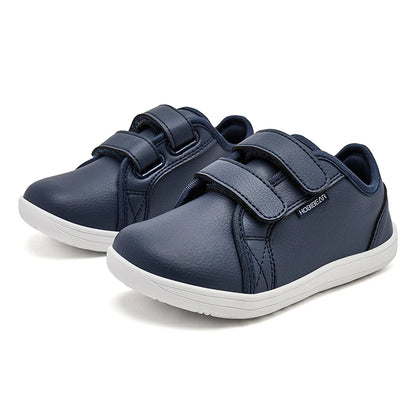 HOBIBEAR Kids Barefoot Minimalist Sneakers — Wide Toe Hook & Loop Lightweight Shoes for Boys & Girls