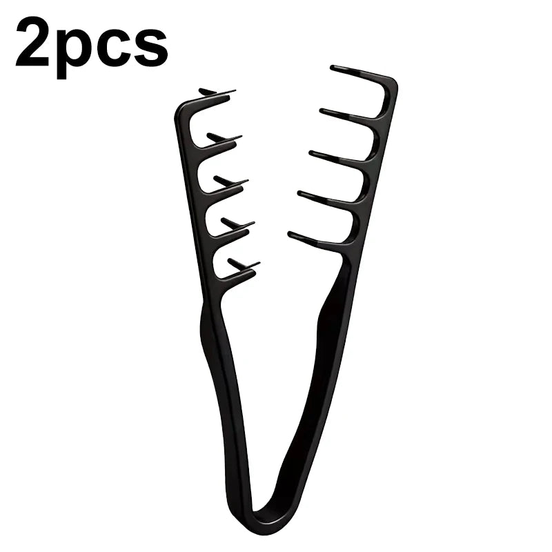 Volumizing Wide-Tooth Hair Styling Comb — Fluffy Texture Curling Tool for All Hair Types