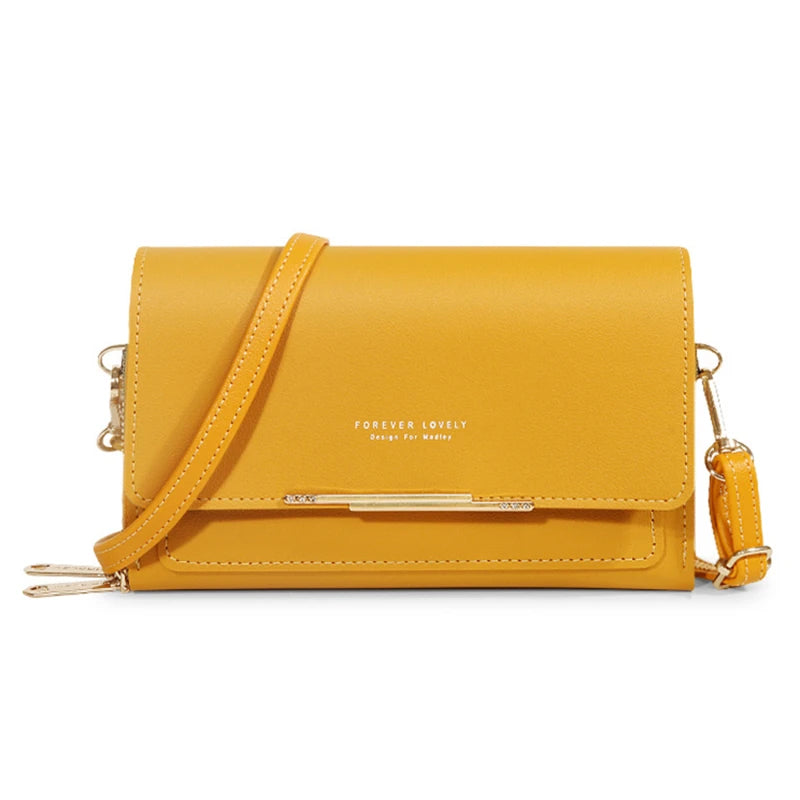 Women's Korean Multi-Card Wallet — Large Capacity Casual Shoulder Bag & Mobile Phone Purse