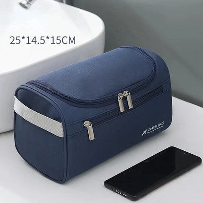 Leather Toiletry Bag — Hanging Dopp Kit for Men & Women