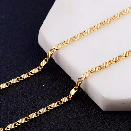 2mm 925 Sterling Silver Chain Necklace – Gold or Silver Finish