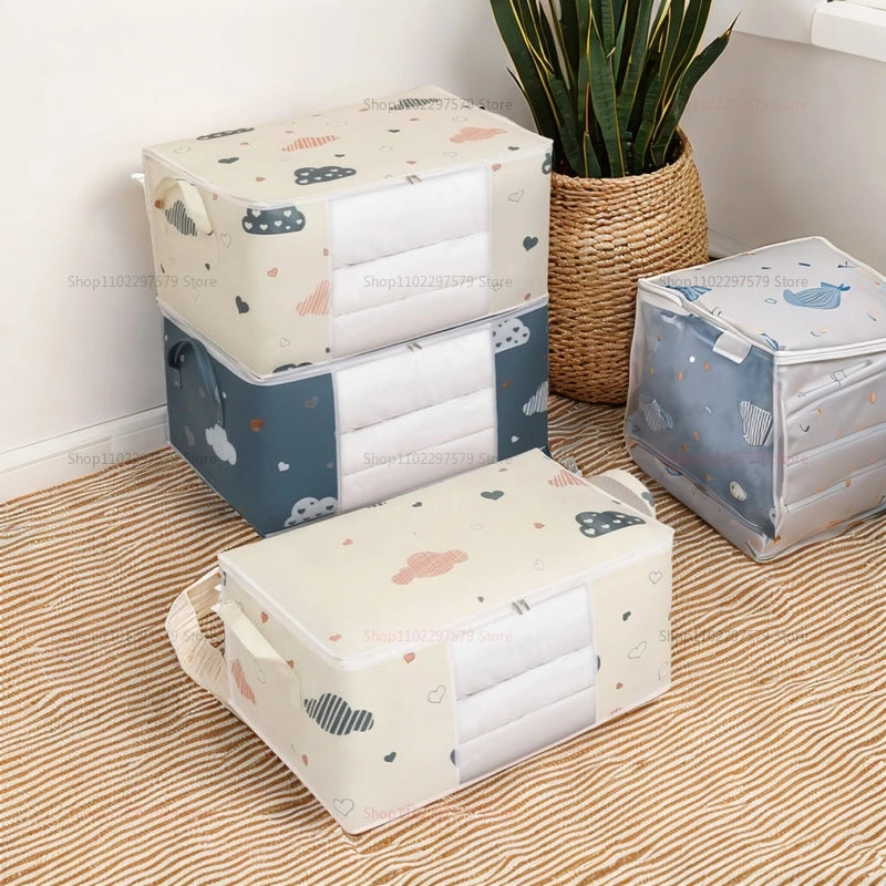Large Capacity Multi-Purpose Storage Bag with Handles — Dustproof & Moisture-Resistant Non-Woven Fabric