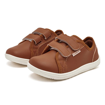 HOBIBEAR Kids Barefoot Minimalist Sneakers — Wide Toe Hook & Loop Lightweight Shoes for Boys & Girls