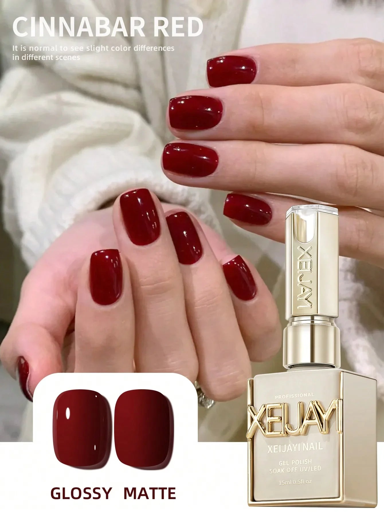 Pale Yellow Gel Nail Polish — Pure Soak-Off No-Wipe UV LED Formula, 15ml