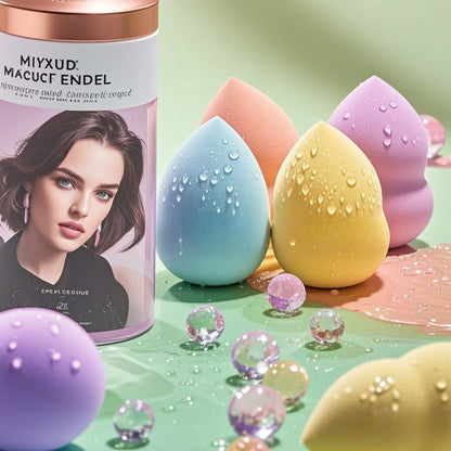 Hydrophilic Egg Makeup Sponge Set — Latex-Free Blenders for Foundation, Powder, Contour & Highlight (7/18 Pcs)