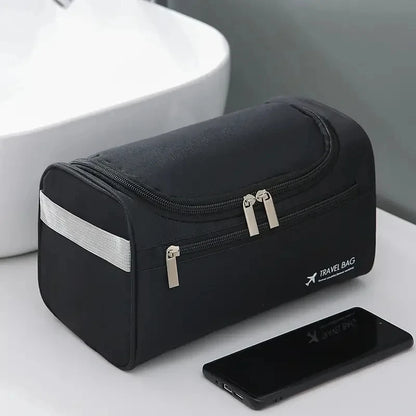 Leather Toiletry Bag — Hanging Dopp Kit for Men & Women