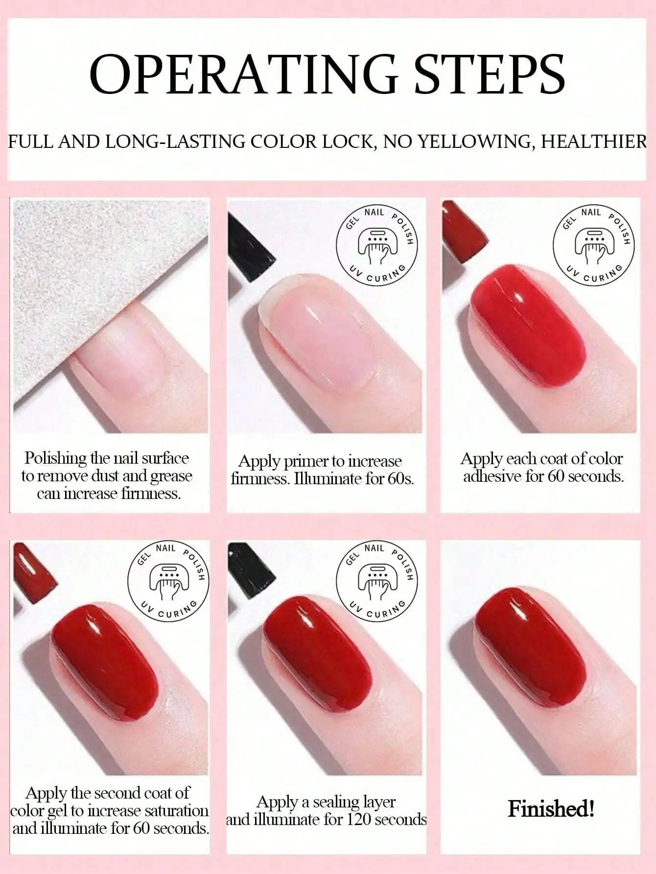 Pale Yellow Gel Nail Polish — Pure Soak-Off No-Wipe UV LED Formula, 15ml