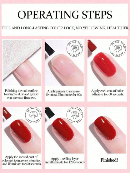 Pale Yellow Gel Nail Polish — Pure Soak-Off No-Wipe UV LED Formula, 15ml