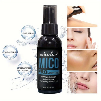 Makeup Primer & Setting Spray Set — Invisible Pore Color Rendering Base & Long-Lasting Finishing Spray