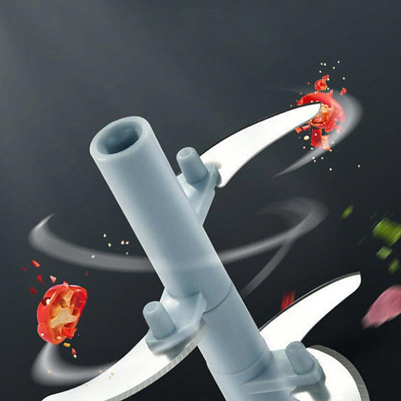 Manual Meat Mincer & Garlic Chopper — 500/900ml Rotate Press Crusher for Vegetables & Onions