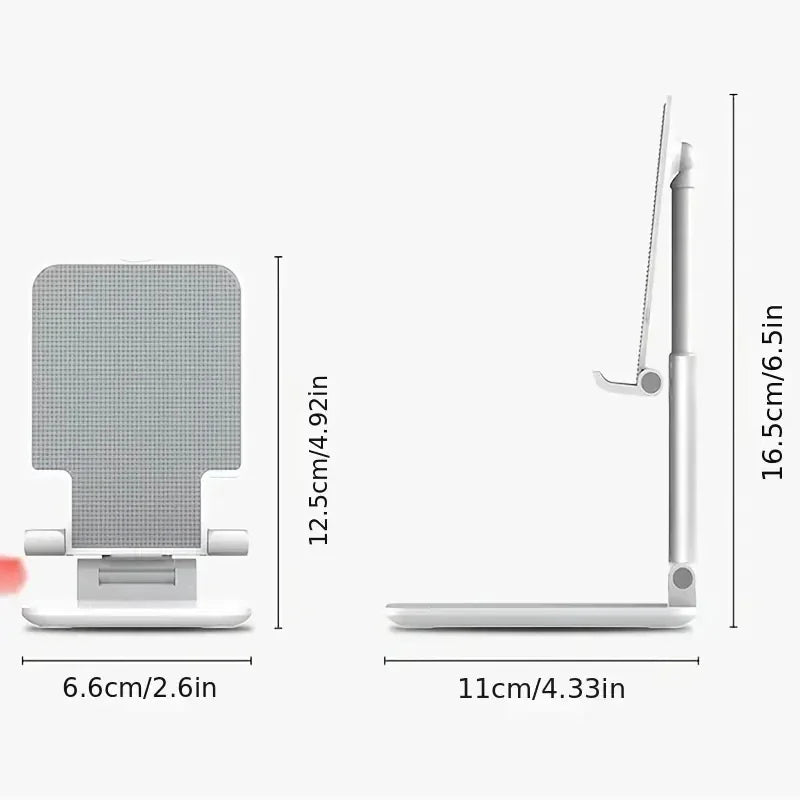 Adjustable Desktop Phone & Tablet Stand — Universal Desk Holder for iPhone, iPad & Xiaomi