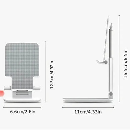 Adjustable Desktop Phone & Tablet Stand — Universal Desk Holder for iPhone, iPad & Xiaomi