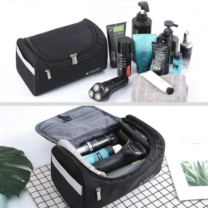 Leather Toiletry Bag — Hanging Dopp Kit for Men & Women