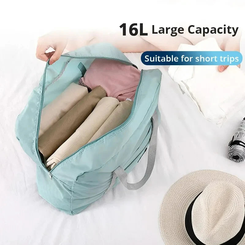 2-Pack Foldable Travel Duffel Bag — Carry-On Weekender, Gym & Hospital Tote Bag for Women & Men
