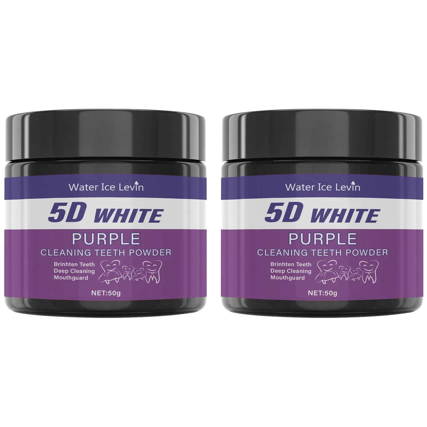 Purple Tooth Whitening Powder — Whiter Teeth in 5 Days, Sulfate-Free