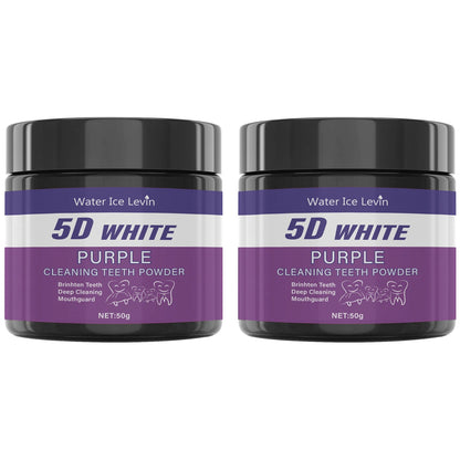 Purple Tooth Whitening Powder — Whiter Teeth in 5 Days, Sulfate-Free