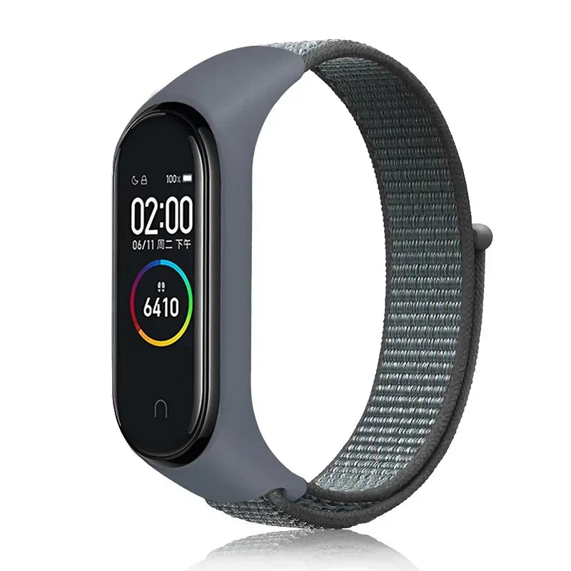 Nylon Sport Strap for Xiaomi Mi Band 3 4 5 6 7 — Soft Adjustable Replacement Wristband