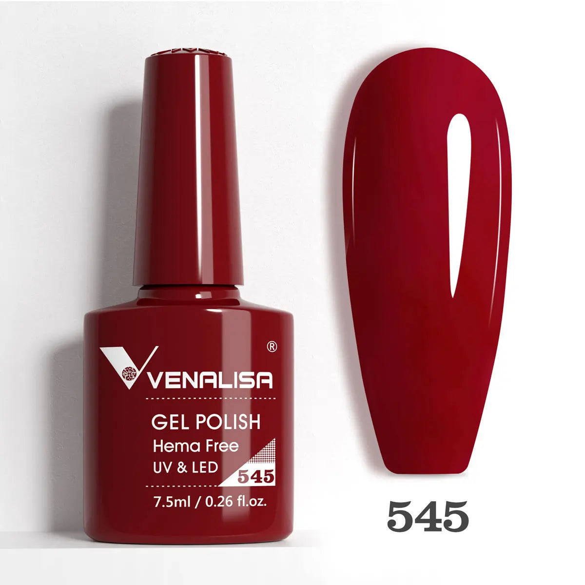 Venalisa HEMA-Free Glitter Gel Nail Polish — Full Coverage UV LED Soak-Off, Jelly Pink & Nude