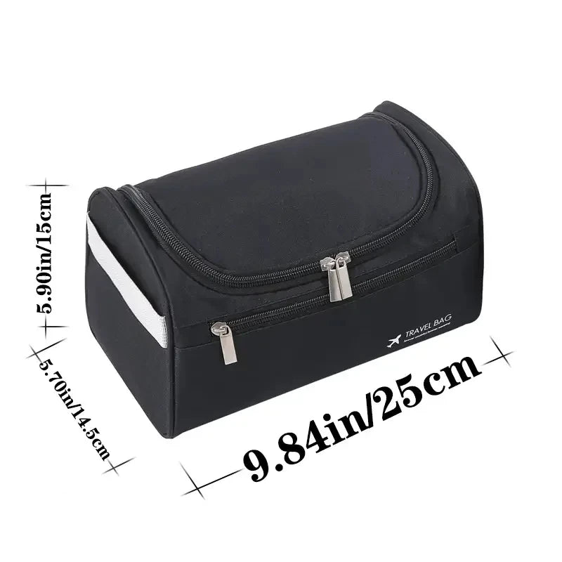 Leather Toiletry Bag — Hanging Dopp Kit for Men & Women