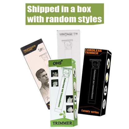 Rechargeable T9 Detail Hair & Beard Trimmer – 12 Designs
