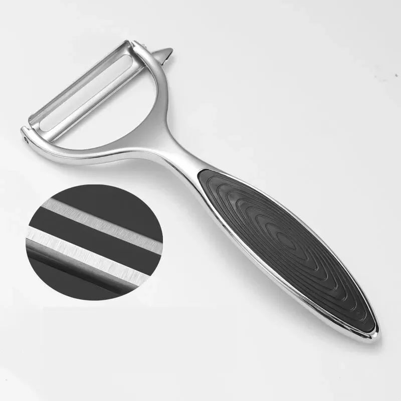 Stainless Steel Multi-Function Vegetable & Fruit Peeler — Carrot Grater & Kitchen Peeling Tool