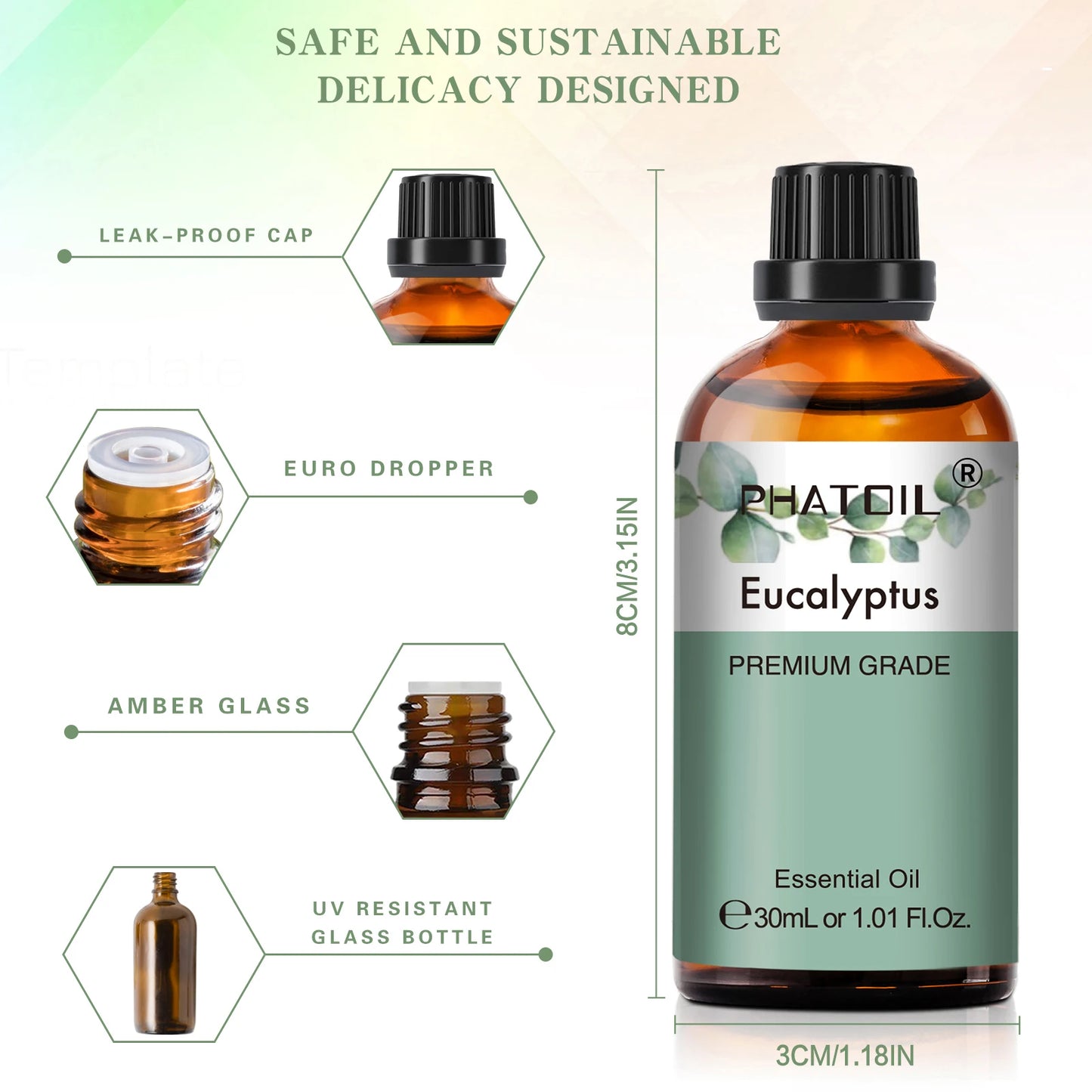 PHATOIL Pure Essential Oil 30ml — Aromatherapy for Diffusers & Relaxation