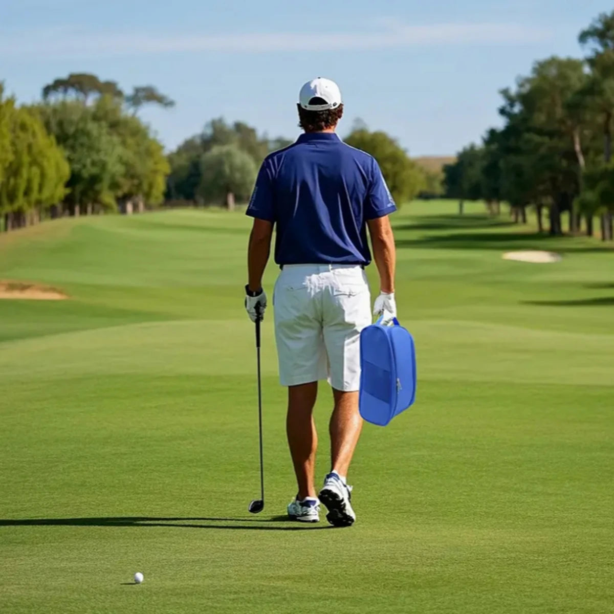 Portable Sports Shoe Bag — Breathable Oxford Carry Bag for Golf, Football & Tennis